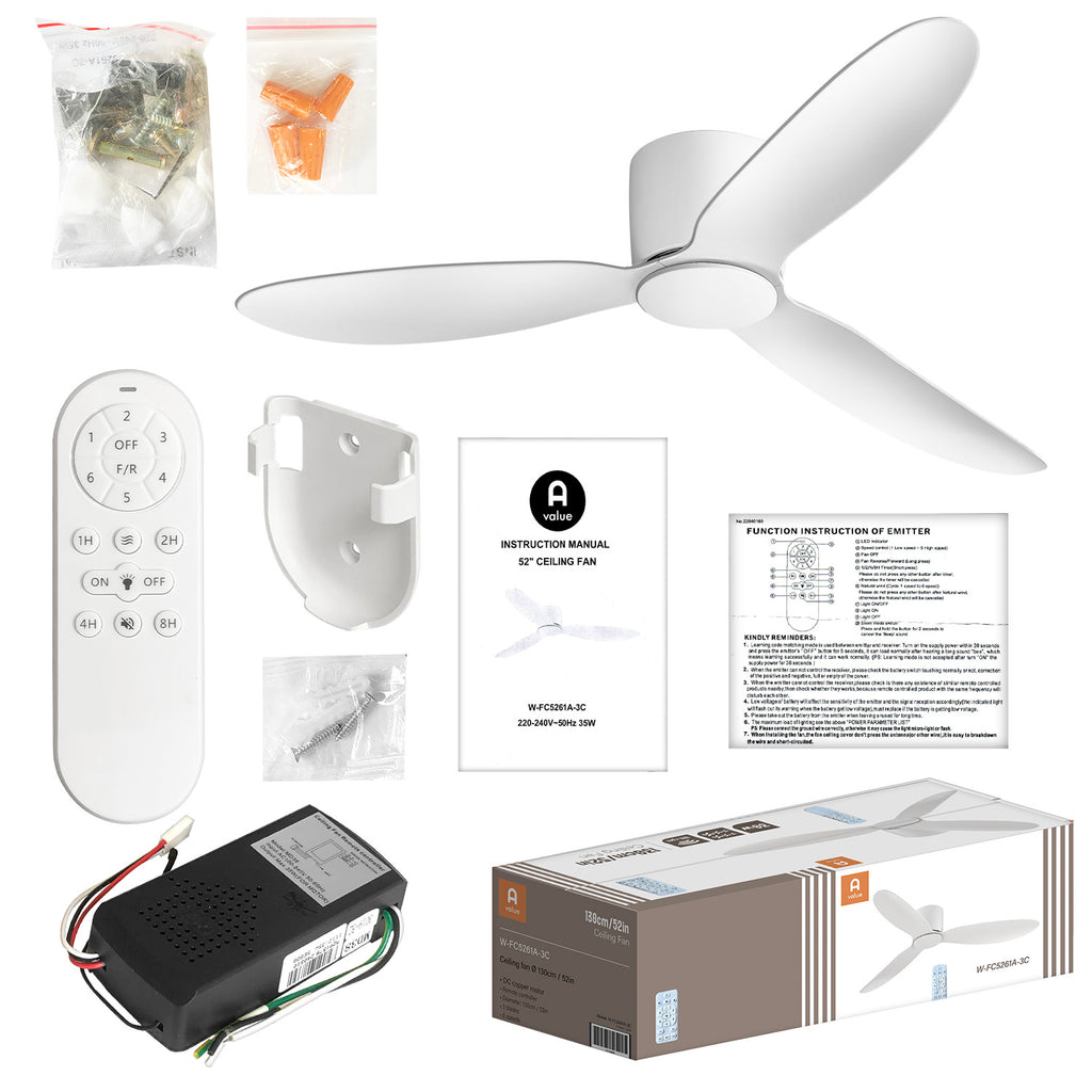 Ceiling Fan (Ø52") - Asters Maldives