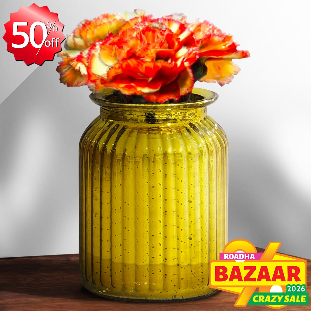 Vase (Ø11 x 14.5cm) - Asters Maldives