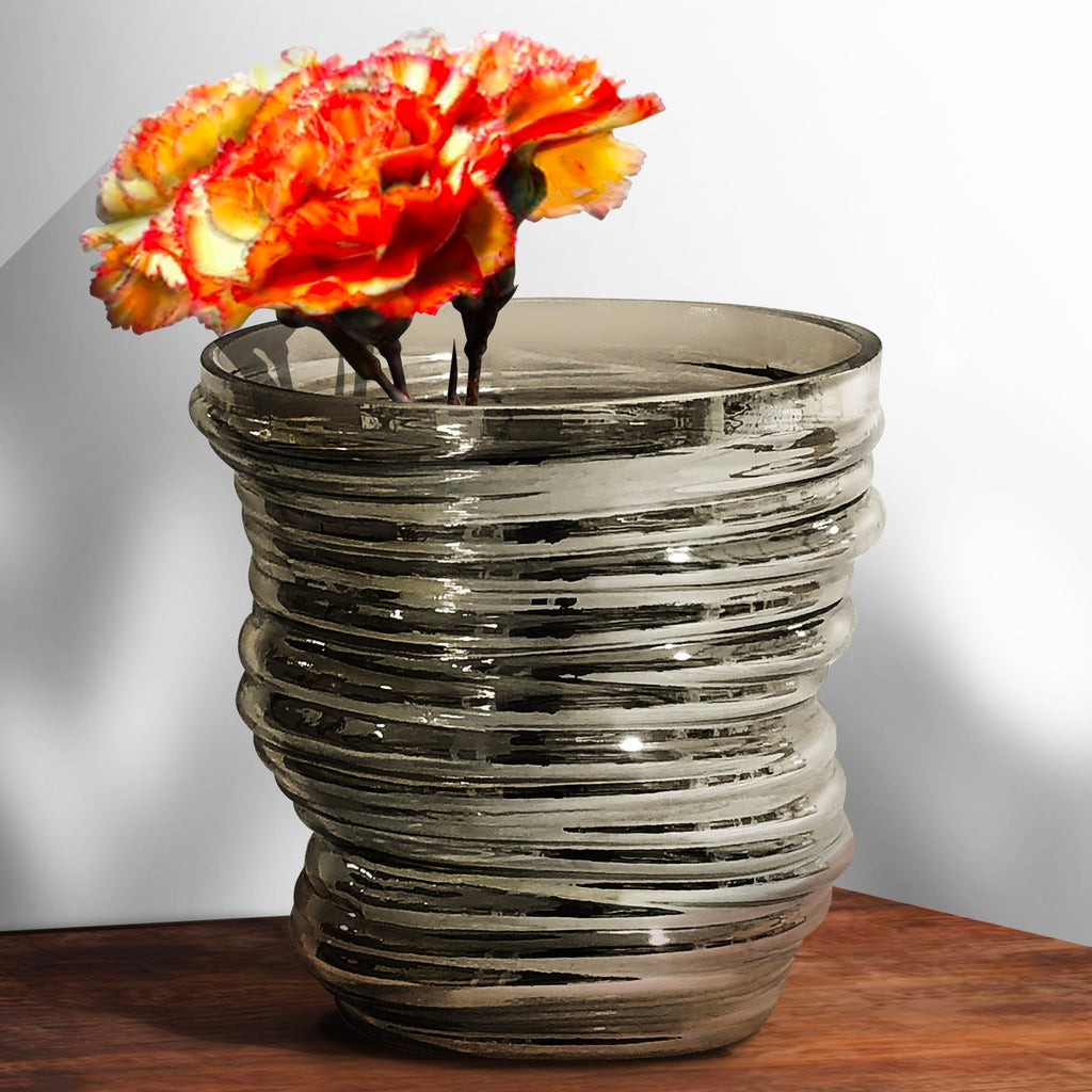 Vase (Ø16.5 x 16cm) - Asters Maldives