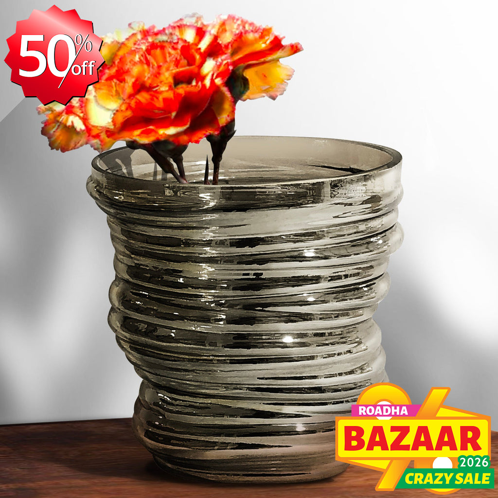 Vase (Ø16.5 x 16cm) - Asters Maldives