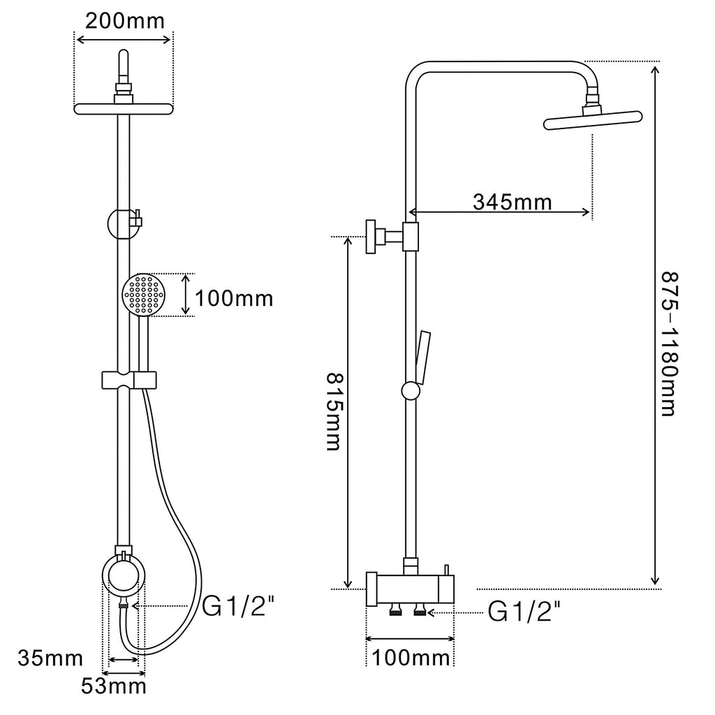 Shower Set - Asters Maldives