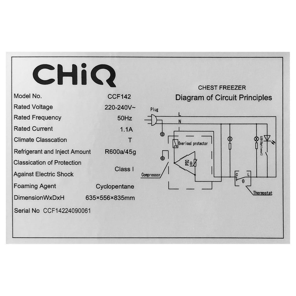 Chest Freezer (142L) - Asters Maldives