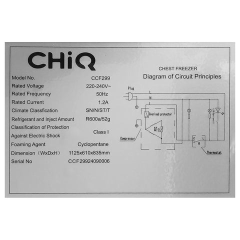 Chest Freezer (299L) - Asters Maldives
