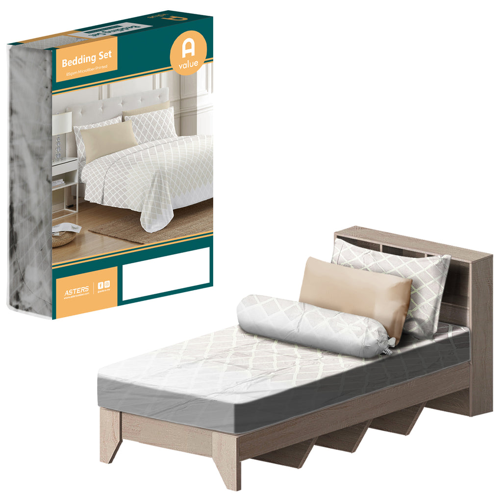 Fitted Sheet Set (Single) - Asters Maldives