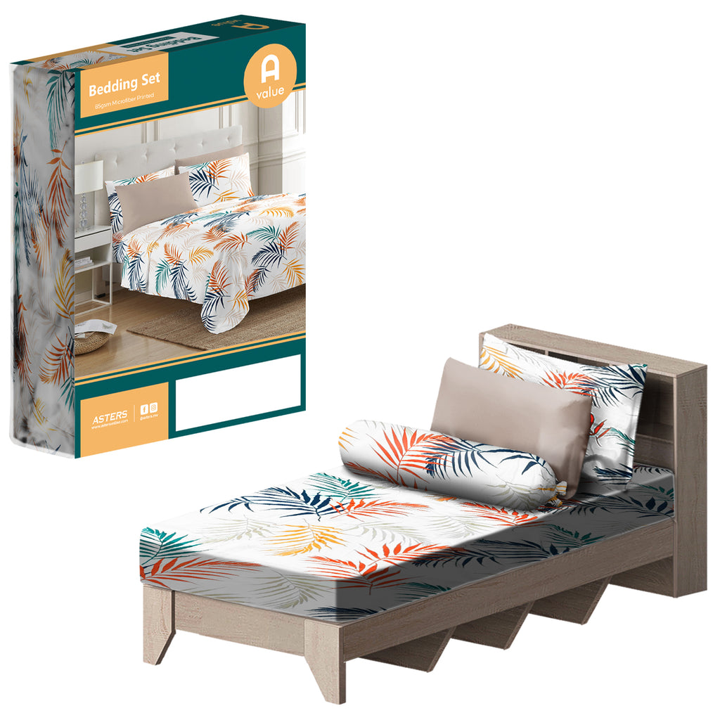 Fitted Sheet Set (Single) - Asters Maldives