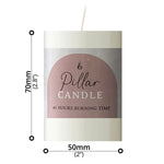 Candle (Ø50 x 70mm) - Asters Maldives