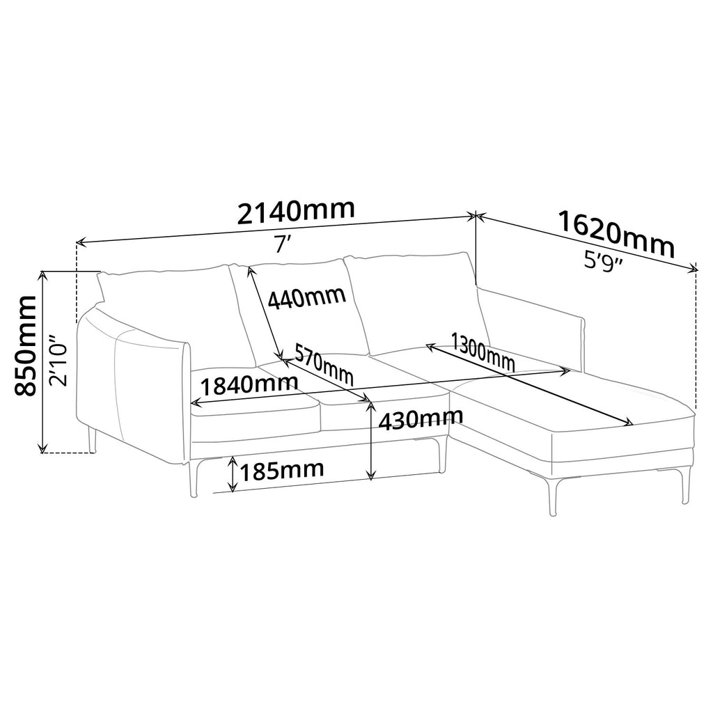Sofa (Right-Side) - Asters Maldives