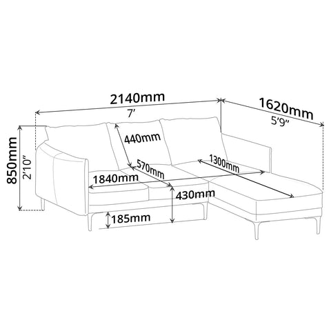 Sofa (Right-Side) - Asters Maldives