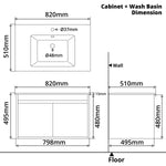 Bathroom Vanity Set (3 PCs) - Asters Maldives