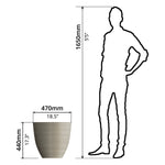 Plant Pot (Ø47 x 44cm) - Asters Maldives