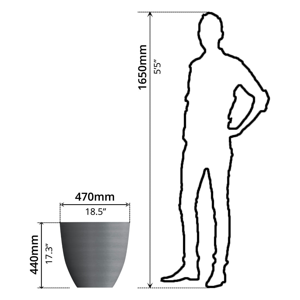 Plant Pot (Ø47 x 44cm) - Asters Maldives