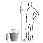 Plant Pot (Ø42 x 38cm) - Asters Maldives