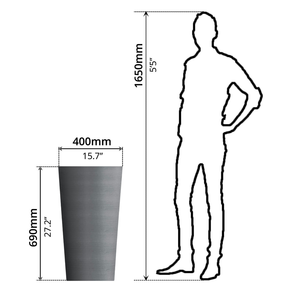 Plant Pot (Ø40 x 69cm) - Asters Maldives
