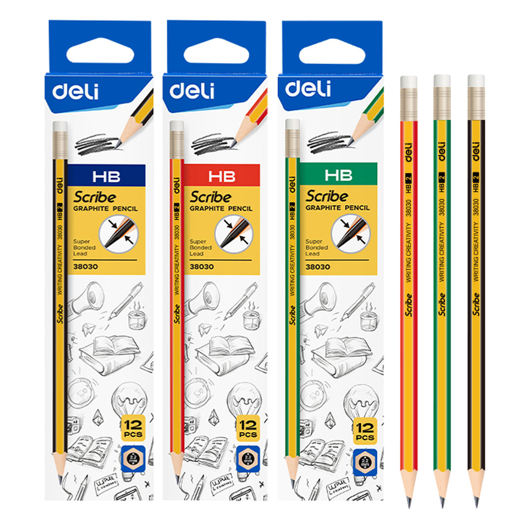 12-pcs Pencil (HB=2) - Asters Maldives