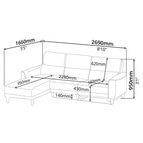 Recliner (Left-Side) - Asters Maldives