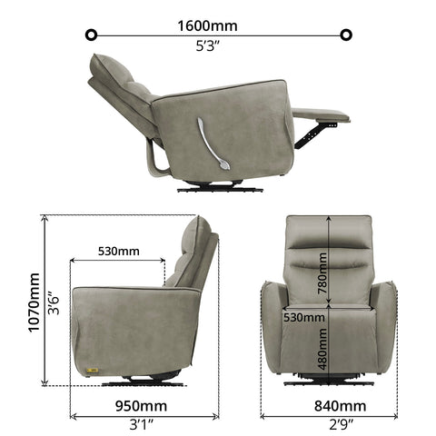 Recliner (Swivel) - Asters Maldives