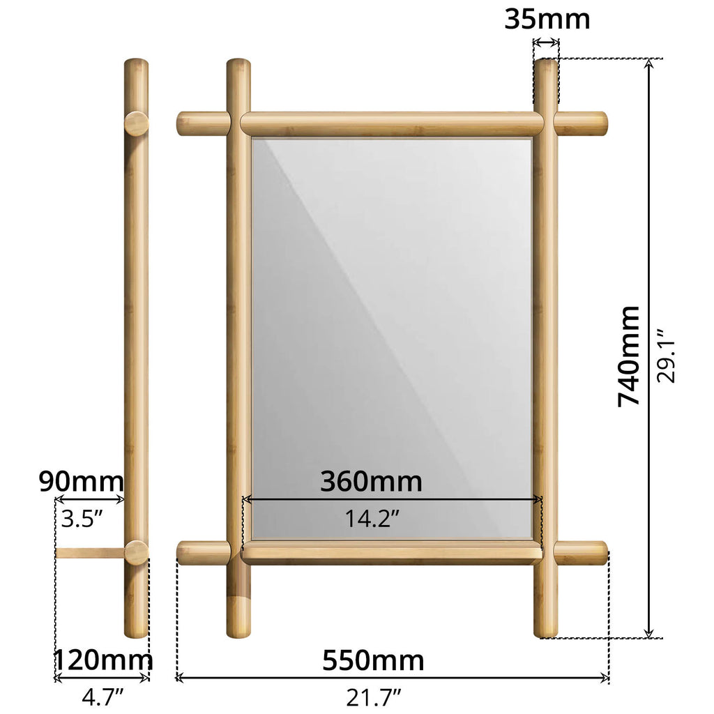Mirror (55 x 74cm) - Asters Maldives