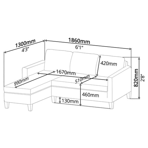 Sofa (Left-Side) - Asters Maldives