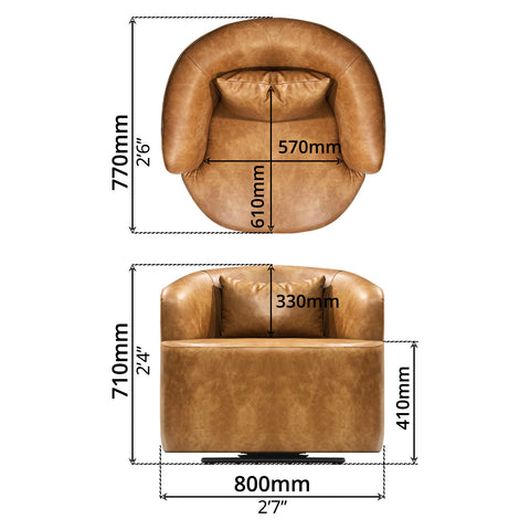 Lounge Chair (Swivel) - Asters Maldives
