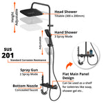 Shower Set (SUS201) - Asters Maldives