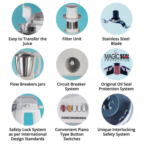 Mixer Grinder (8-in-1) - Asters Maldives
