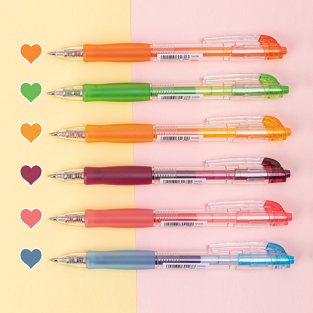 6-pcs Gel Ink Pen (0.5mm) - Asters Maldives