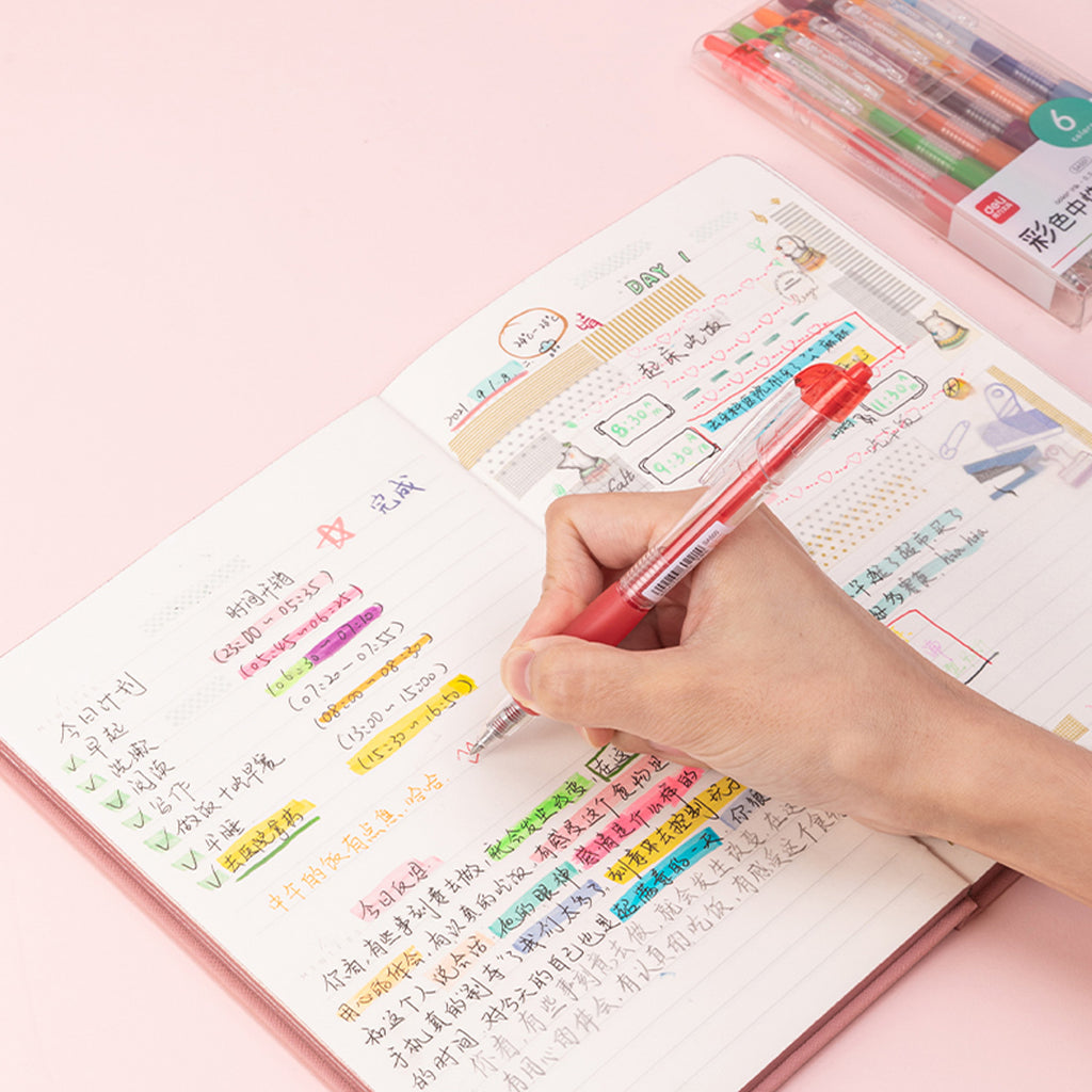 6-pcs Gel Ink Pen (0.5mm) - Asters Maldives