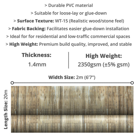 PVC Flooring (2m x 20m)