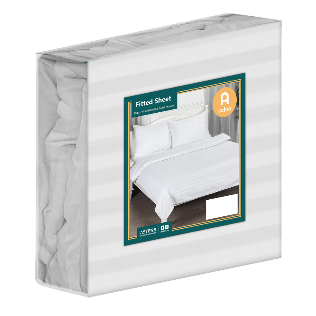 Fitted Sheet, Stripe (Single) - Asters Maldives
