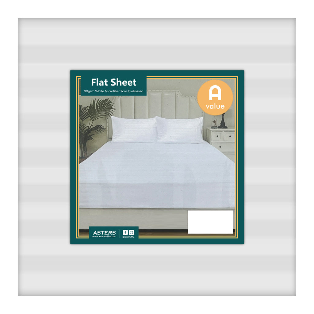 Flat Sheet, Stripe (Double) - Asters Maldives