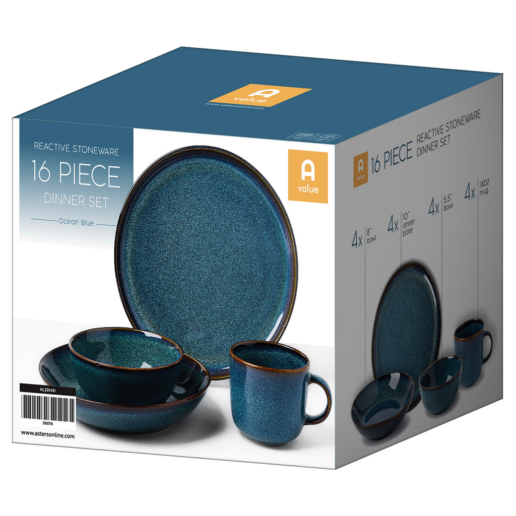 Dinnerware Set (16 PCs) - Asters Maldives