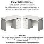 Desk with Pedestal - Asters Maldives