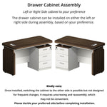 Desk with Pedestal - Asters Maldives