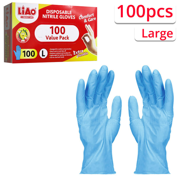 100-pcs Disposable Gloves (L)