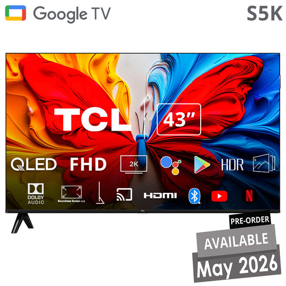 TCL (40S5K) 40” Google QLED FHD TV– Asters Maldives