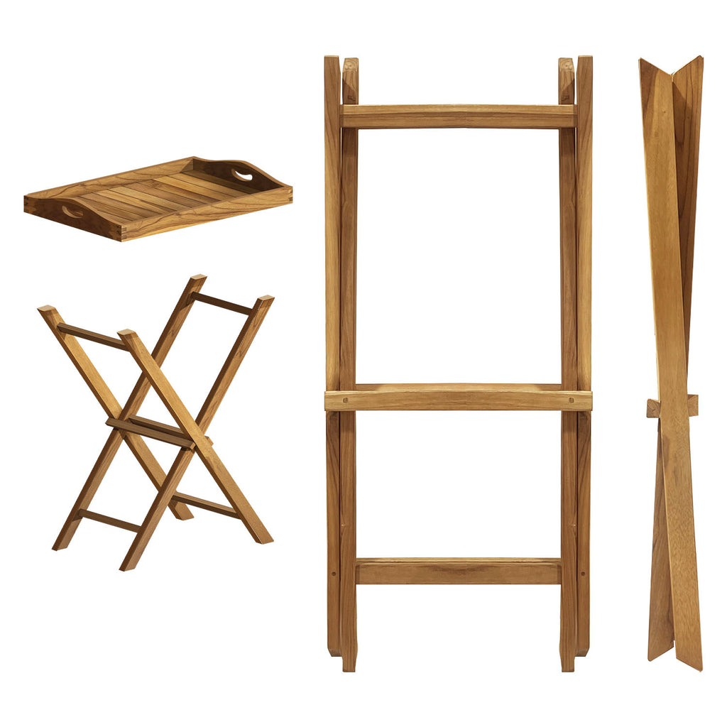 Serving Tray with Stand (60 x 40cm) - Asters Maldives