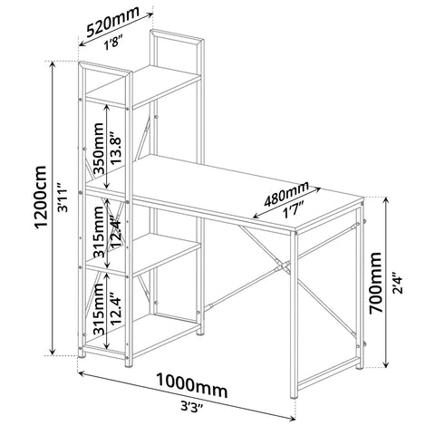 Desk (100cm) - Asters Maldives