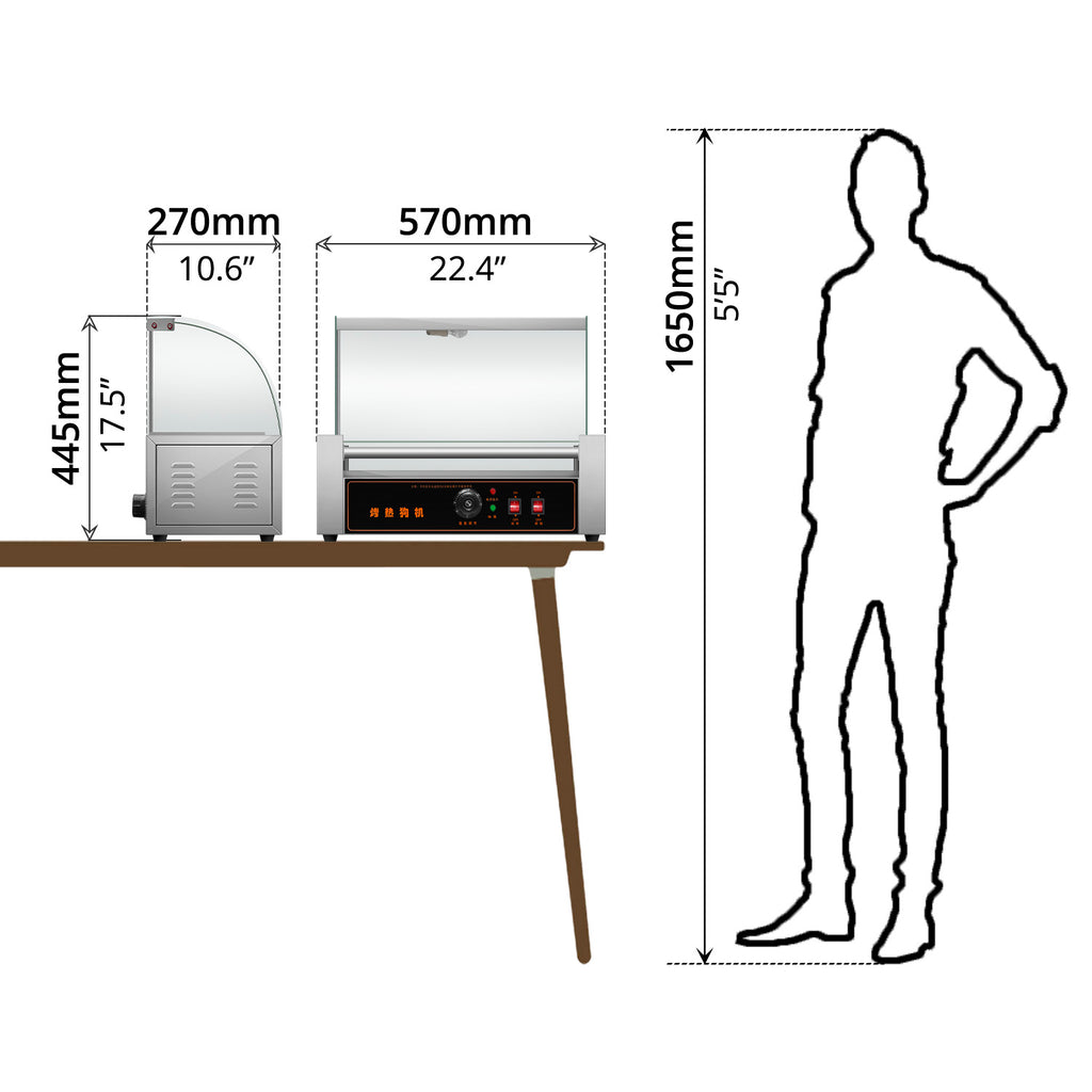 Hotdog Griller (5-Roller) - Asters Maldives