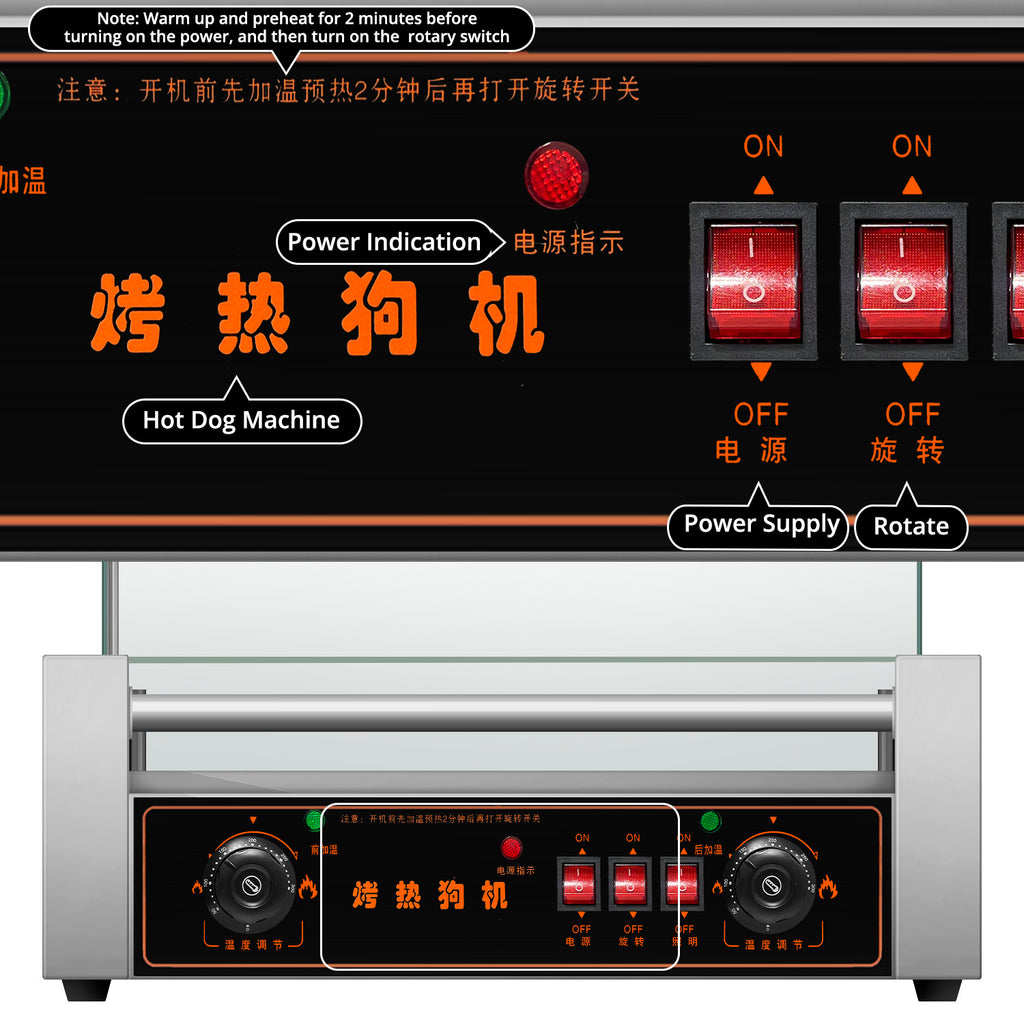 Hotdog Griller (7-Roller) - Asters Maldives