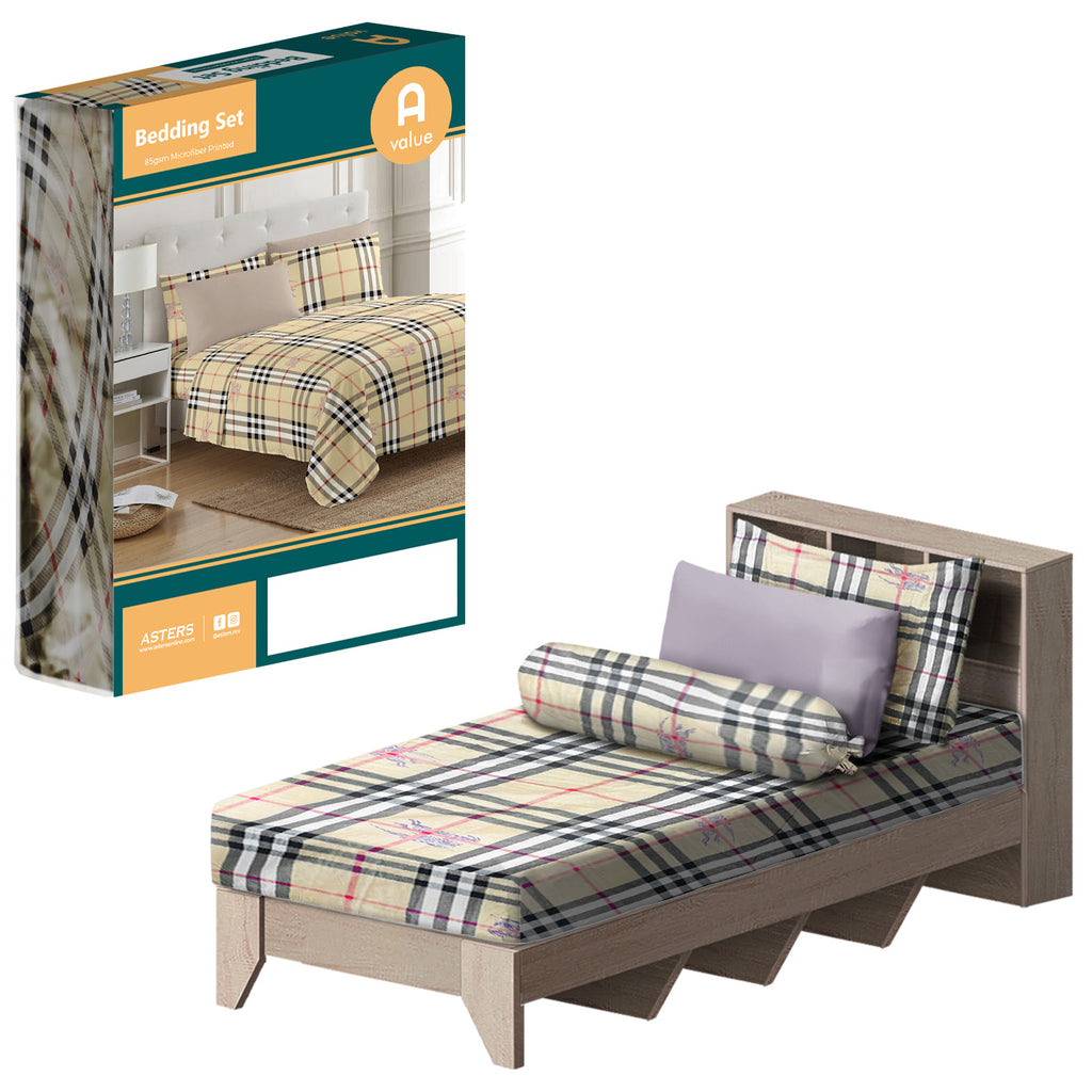 Fitted Sheet Set (Single) - Asters Maldives