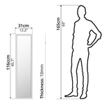 Hanging Mirror (31 x 116cm) - Asters Maldives
