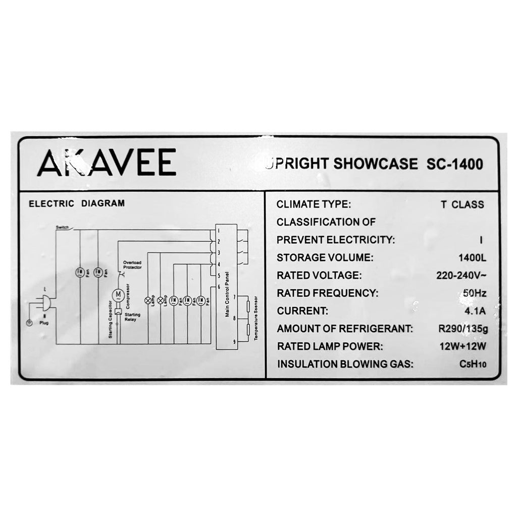 Display Fridge (1400L) - Asters Maldives