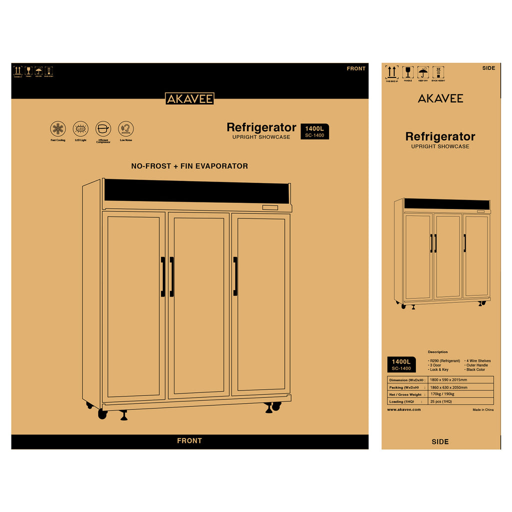 Display Fridge (1400L) - Asters Maldives