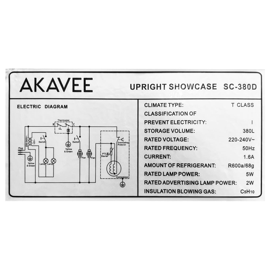 Display Fridge (380L) - Asters Maldives