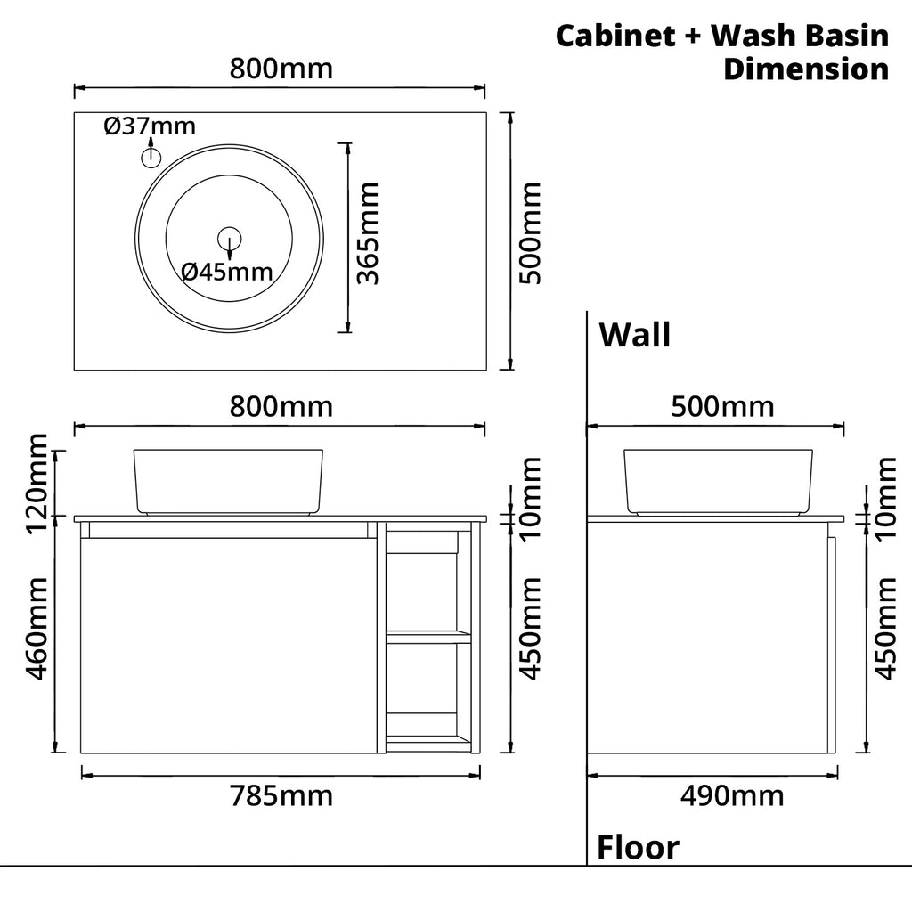 Bathroom Vanity Bundle (3 PCs) - Asters Maldives