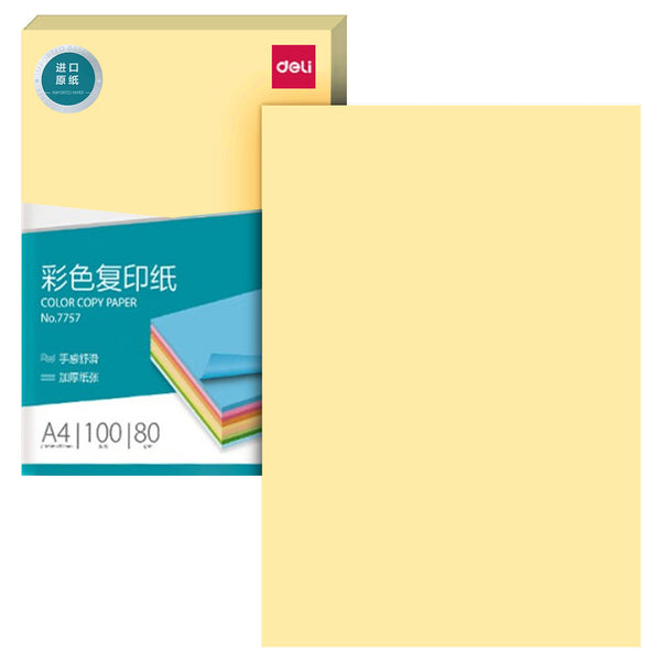 Color Paper, 100 Sheets (A4)