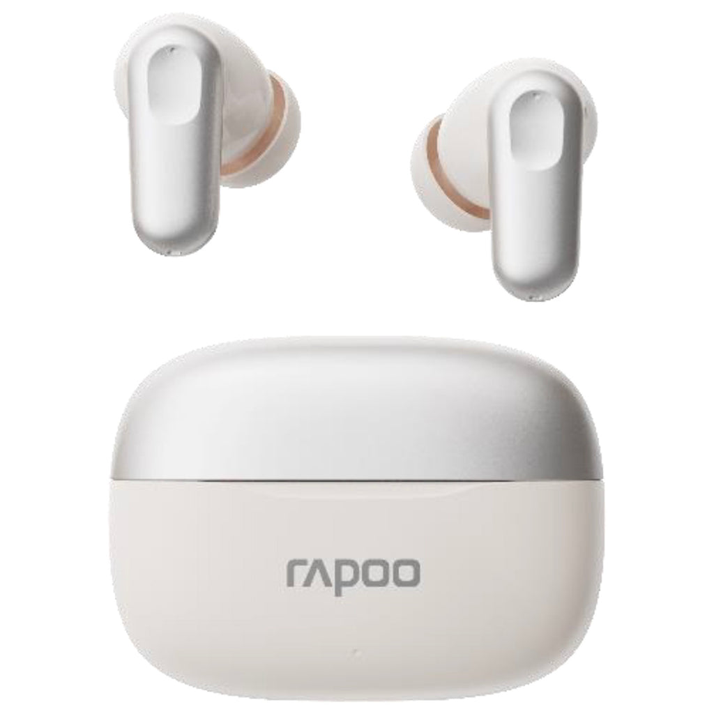 Tws Rappo T100 Rapoo (T100) Wireless Earbuds, White– Asters Maldives