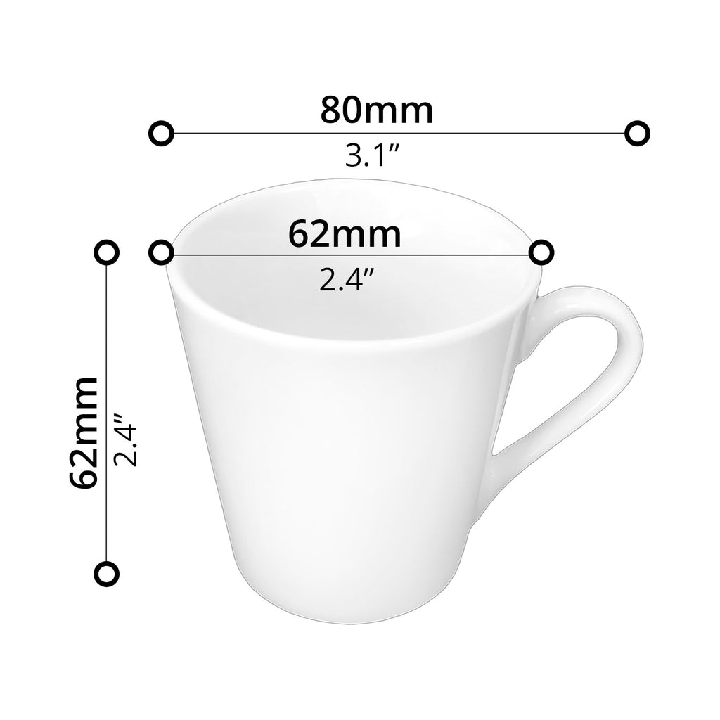 6-pcs Coffee Cup Set (90ml) - Asters Maldives