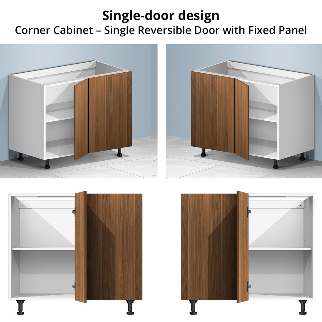 Corner Base Cabinet (Melamine) - Asters Maldives