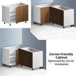 Corner Base Cabinet (Melamine) - Asters Maldives
